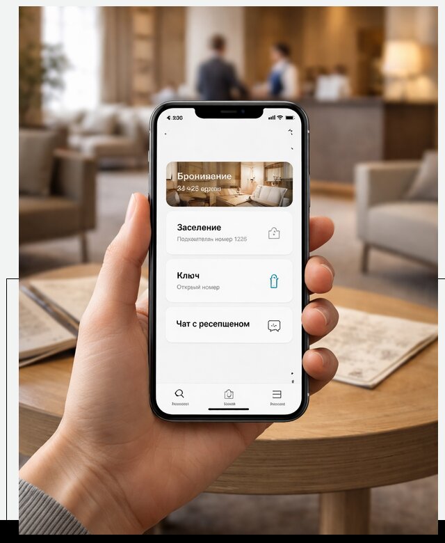 Мобильное приложение для гостей отеля в Грозном, управление сервисом